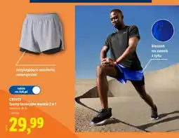 Lidl Szorty funkcyjne męskie 2 w 1 Crivit oferta