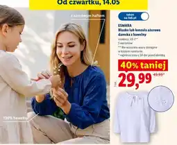 Lidl Koszula ażurowa damska z bawełny Esmara oferta