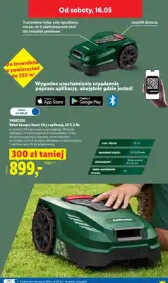 Lidl Robot koszący Smart City z aplikacją Parkside 20V 2Ah oferta