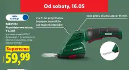 Lidl Akumulatorowe nożyce ogrodowe Parkside 4V 2Ah oferta