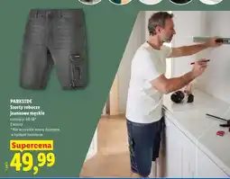 Lidl Szorty robocze jeansowe męskie Parkside oferta