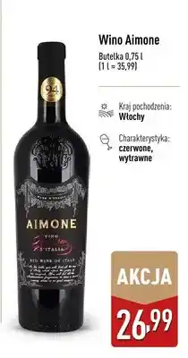 ALDI Wino Aimone czerwone wytrawne włoskie oferta