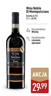 ALDI Wino Nobile Di Montepulcciano czerwone wytrawne włoskie oferta