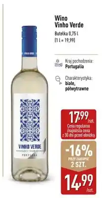 ALDI Wino Vinho Verde białe półwytrawne portugalskie oferta