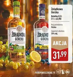 ALDI Likier Żołądkowa Gorzka oferta