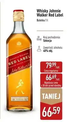 ALDI Whisky Johnnie Walker Red Label oferta