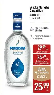 ALDI Wódka Morosha Carpathian ukraińska oferta