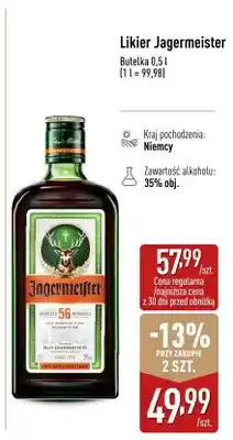 ALDI Likier Jagermeister oferta
