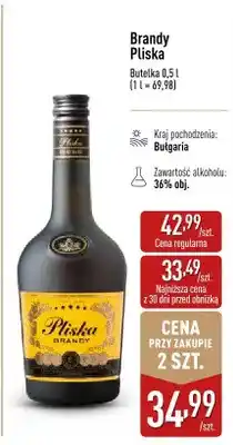 ALDI Brandy Pliska oferta