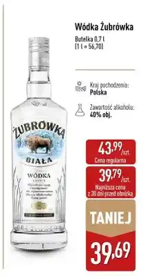 ALDI Wódka Żubrówka Biała oferta