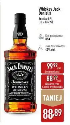 ALDI Whiskey Jack Daniel's Tennessee oferta
