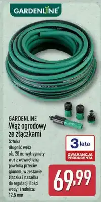 ALDI Wąż ogrodowy ze złączkami Gardenline oferta
