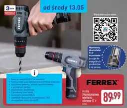 ALDI Akumulatorowa wiertarka udarowa Ferrex 12V oferta