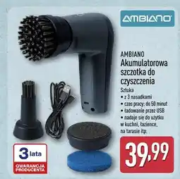 ALDI Akumulatorowa szczotka do czyszczenia Ambiano z 3 nasadkami oferta