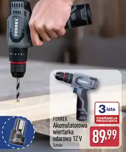 ALDI Ferrex Akumulatorowa wiertarka udarowa 12 V oferta