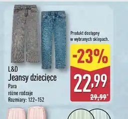 ALDI L&D Jeansy dziecięce oferta