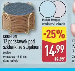 ALDI Crofton 12 podstawek pod szklanki ze stojakiem oferta