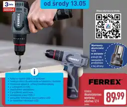 ALDI Ferrex Akumulatorowa wiertarka udarowa oferta