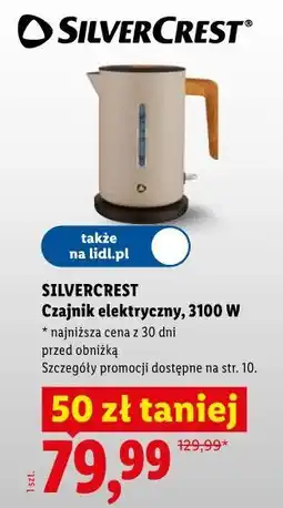 Lidl SILVERCREST Czajnik elektryczny, 3100 W oferta
