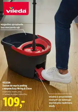 Lidl VILEDA Zestaw do mycia podłóg z mopem Easy Wring & Clean oferta