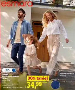 Lidl Spodnie damskie palazzo z wiskozą oferta