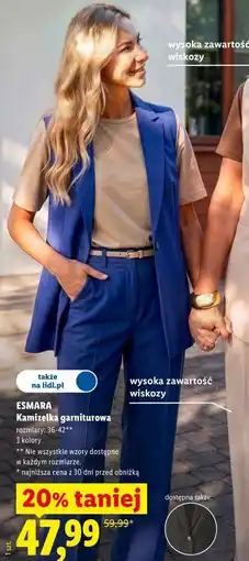 Lidl Kamizelka garniturowa oferta