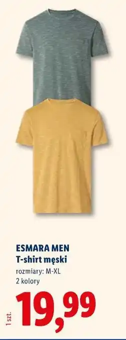 Lidl T-shirt męski ESMARA MEN oferta