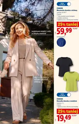 Lidl Marynarka damska z wiskozą oferta
