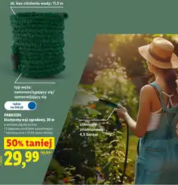 Lidl Elastyczny wąż ogrodowy, 30 m oferta