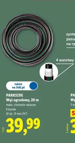Lidl PARKSIDE Wąż ogrodowy, 20 m oferta