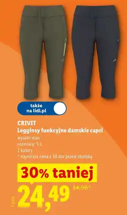 Lidl Legginsy damskie Crivit oferta