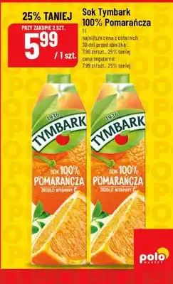 Polomarket Sok Tymbark 100% Pomarańcza oferta
