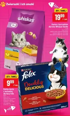 Polomarket Karma sucha z wołowiną dla kota Felix Doubly Delicious oferta