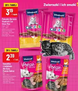 Polomarket Paluszki dla kota VitaKraft CatStick Mini z drobiem i wątróbką oferta
