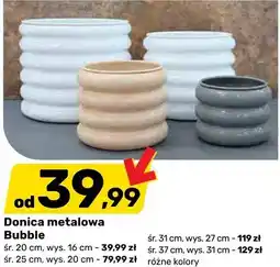 Bricomarche Donica metalowa Bubble śr. 37cm wys. 31cm oferta