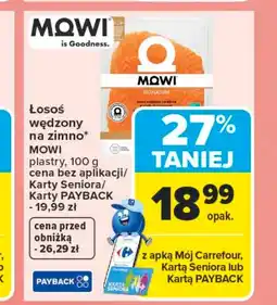Carrefour Łosoś wędzony MOWI oferta