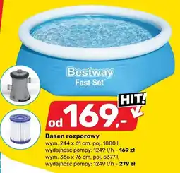 Bricomarche Basen rozporowy Bestway Fast Set 366x76cm poj oferta