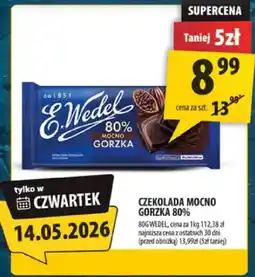 Arhelan Czekolada mocno gorzka E.Wedel 80% oferta