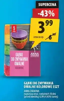 Arhelan Gąbki do zmywania owalne kolorowe Anna Zaradna oferta