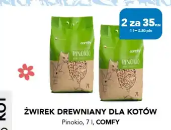 Żwirek drewniany dla kotów Comfy Pinokio