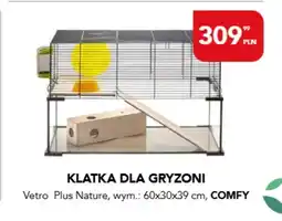AquaelZOO Klatka dla gryzoni Vetro Plus Nature 60x30x39cm Comfy oferta