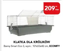 AquaelZOO Klatka dla królików Banny Smart Eco 3 101x53x42cm Ecomfy oferta