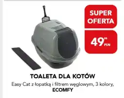 AquaelZOO Toaleta dla kotów Ecomfy Easy Cat z łopatką i filtrem węglowym oferta