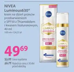 Hebe Krem na dzień przeciw przebarwieniom z SPF50 z Thiamidolem i kwasem hialuronowym Nivea Luminous630 oferta