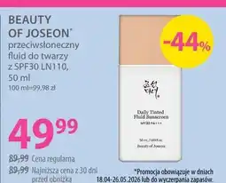 Hebe Przeciwsłoneczny fluid do twarzy z SPF30 LN110 Beauty of Joseon oferta
