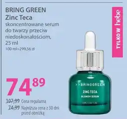Hebe Skoncentrowane serum do twarzy przeciw niedoskonałościom Bring Green Zinc Teca oferta