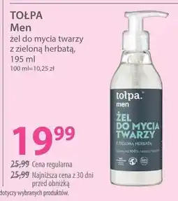 Hebe Żel do mycia twarzy z zieloną herbatą Tołpa Men oferta