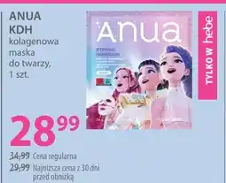 Hebe Kolagenowa maska do twarzy Anua KDH oferta