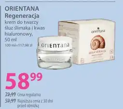 Hebe Krem do twarzy ślimak i kwas hialuronowy Orientana Regeneracja oferta