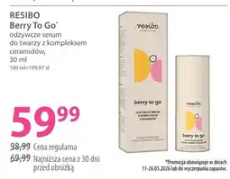 Hebe Serum odżywcze do twarzy Resibo Berry To Go z kompleksem ceramidów oferta